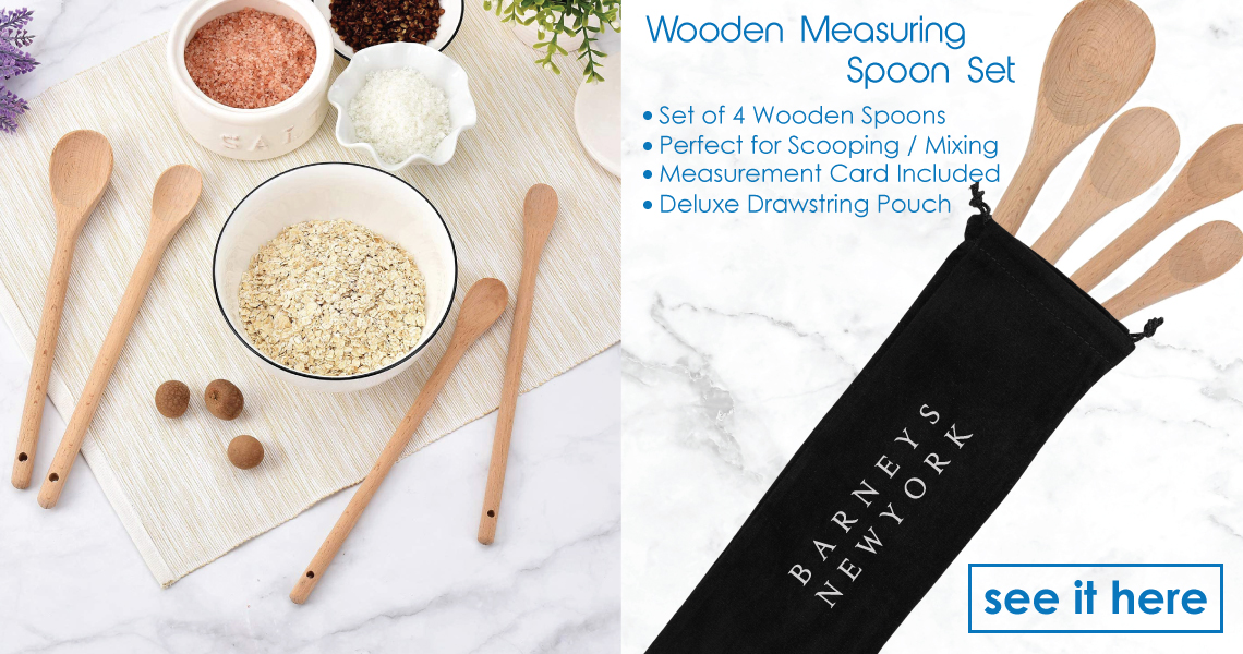 wooden measuring spoon set