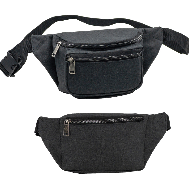 STOPNGO Line :: Products :: Bags & Packs :: Heather Triple Zipper Fanny ...