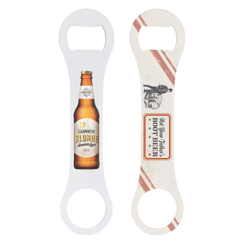 4 Color Process (VERSAprint™) Dog Bone Powder Coated Bottle Opener