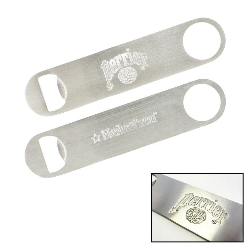 Die Struck Paddle Style Stainless Steel Bottle Opener (6 Week Service)