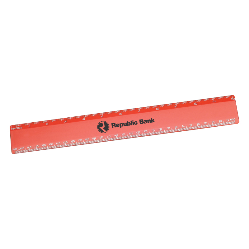 12 Inch / 30 Cm Plastic Transparent Ruler