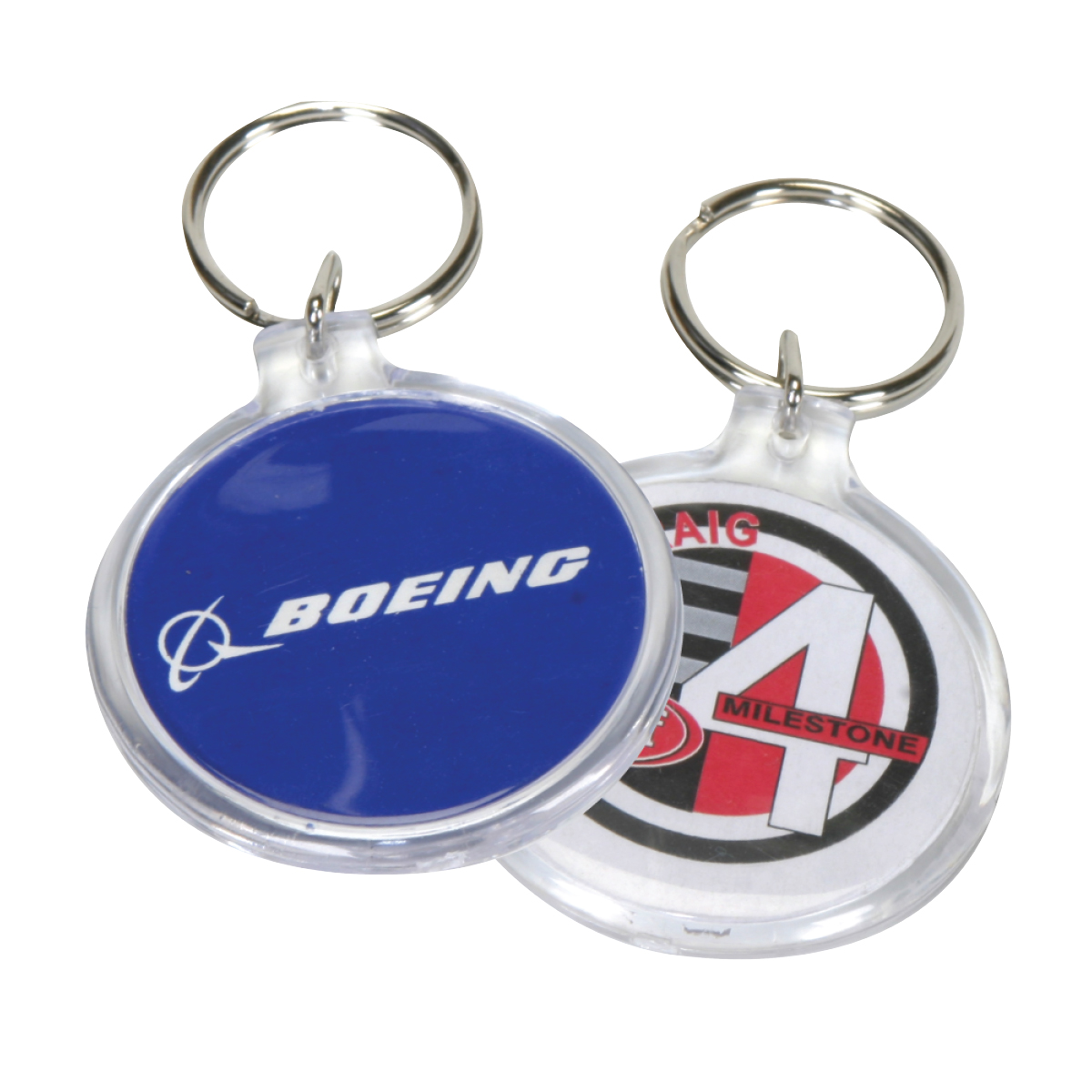 Circle Clear Acrylic Keyring