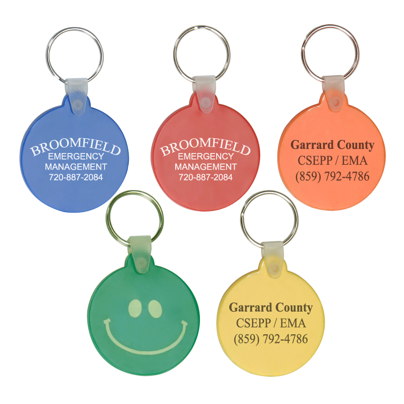 Circle Soft PVC Keytag