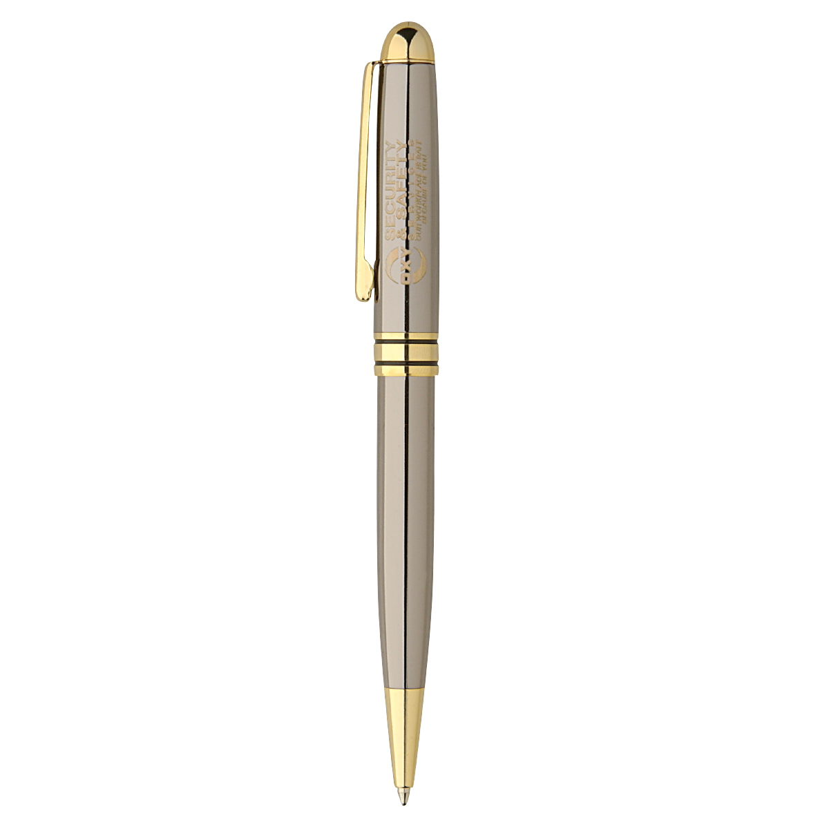 The Glossy Gun Metal Milano Blanc Pen