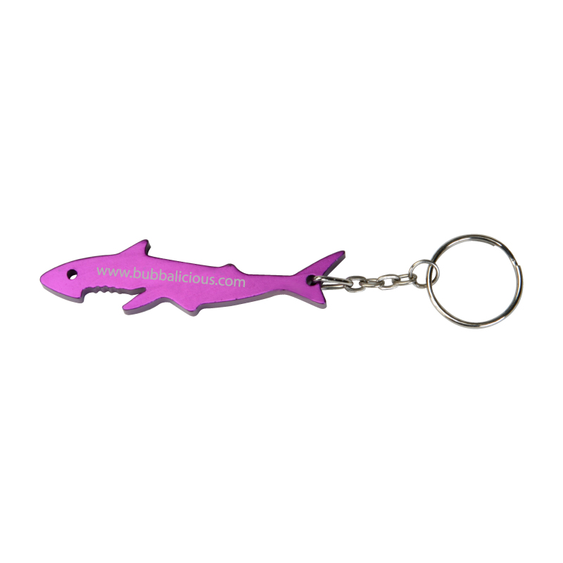 Shark Shaped Bottle Opener Keyring