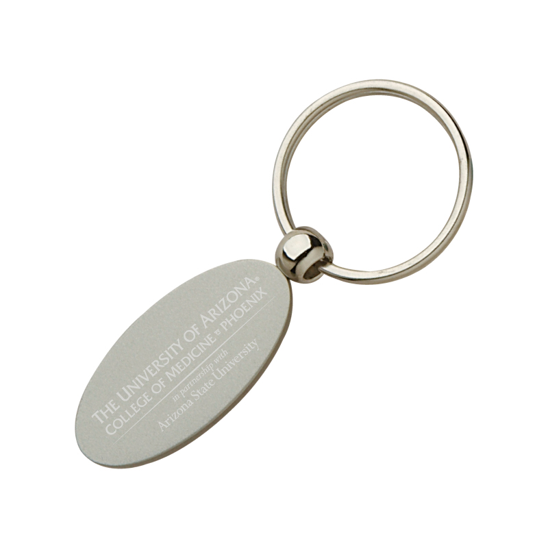 Anodized Aluminum Oval Keyring