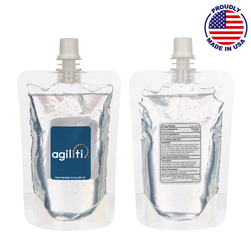 3.2 oz. 70% Antibacterial Hand Sanitizer Gel Pouch