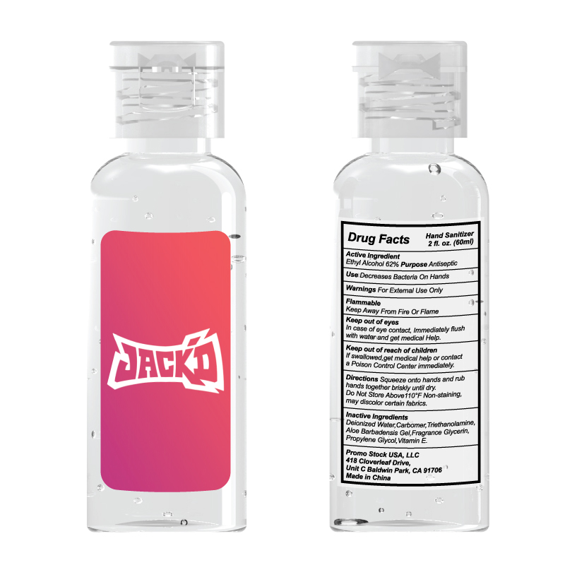 2 oz. Antibacterial Hand Sanitizer Gel w/Flip Cap