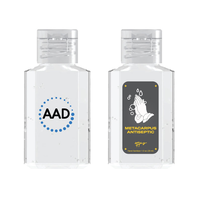1 oz. Square Bottle Antibacterial Hand Sanitizer Gel