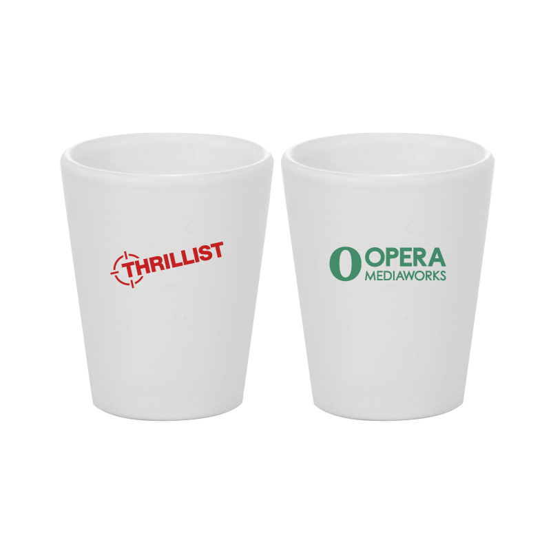 White 1.75 oz. Ceramic Shot Glass
