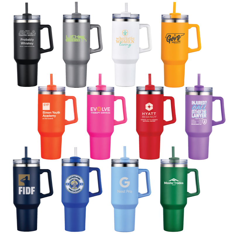 Blank 20-Pack 40 OZ SUBLIMATION TUMBLER WITH HANDLE! FREE SHIPPING