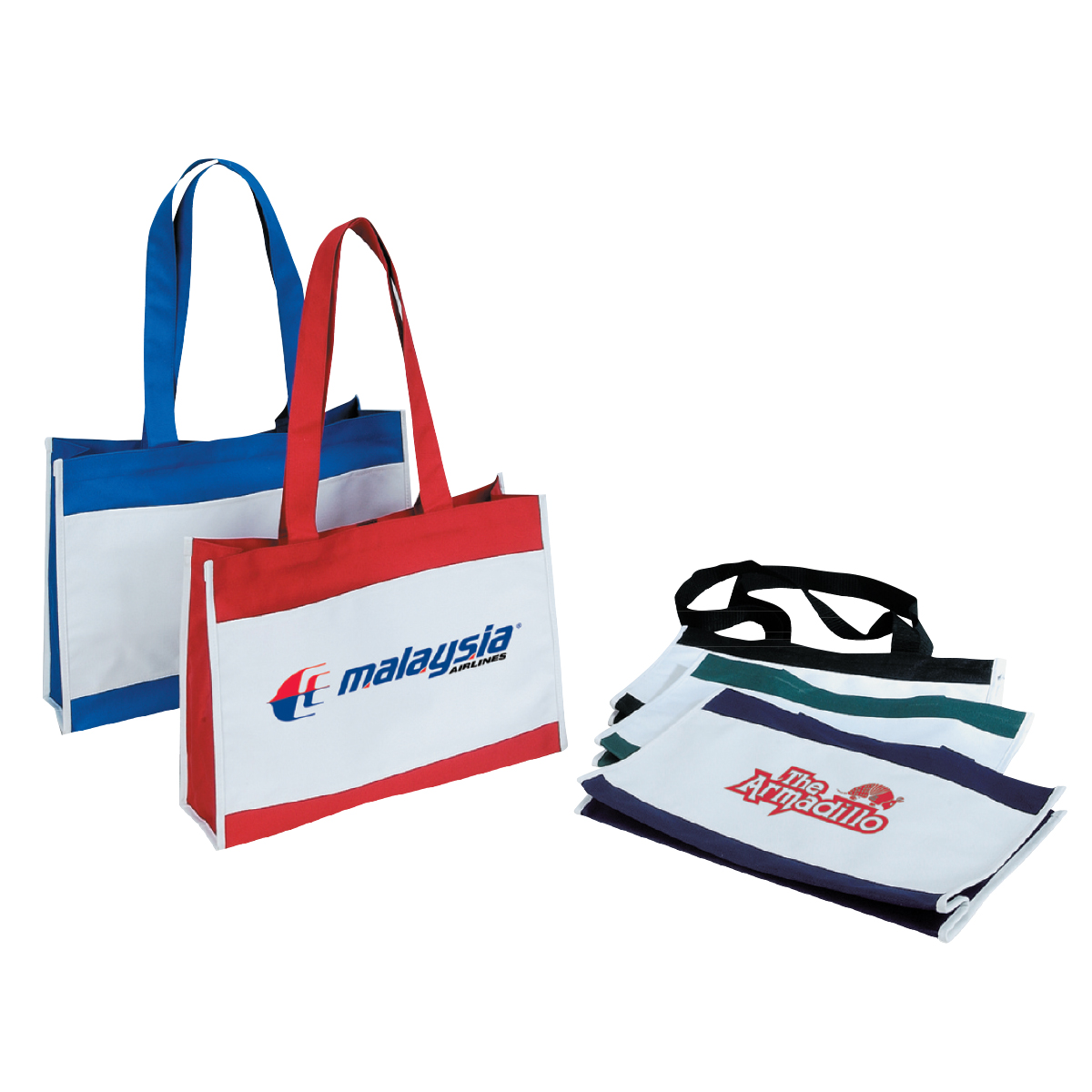 600D Polyester Tote Bag w/Hook & Loop