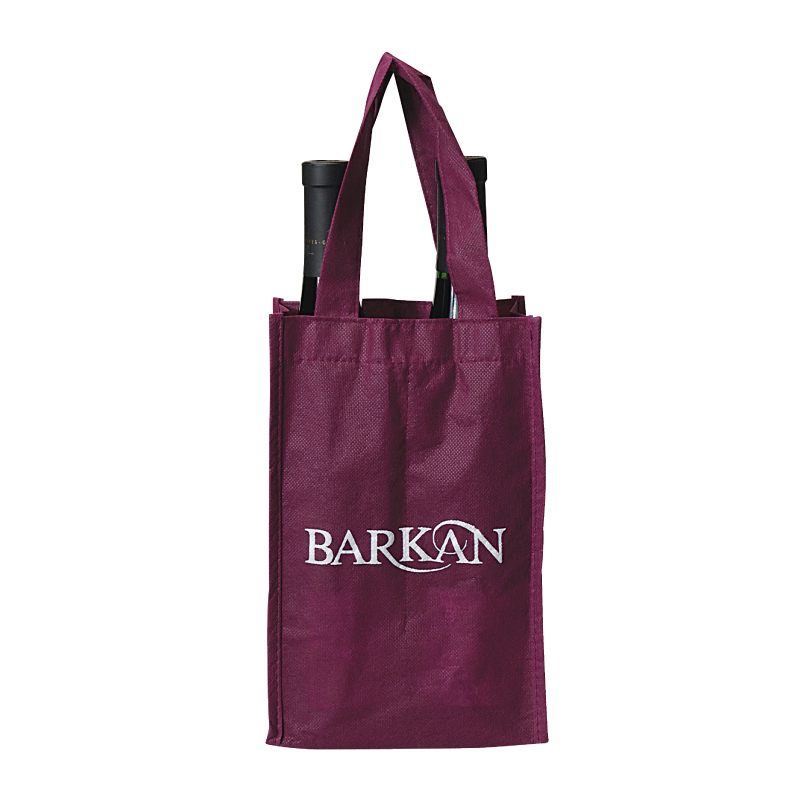 Polypropylene Double (Two) Wine Bottle Tote Bag