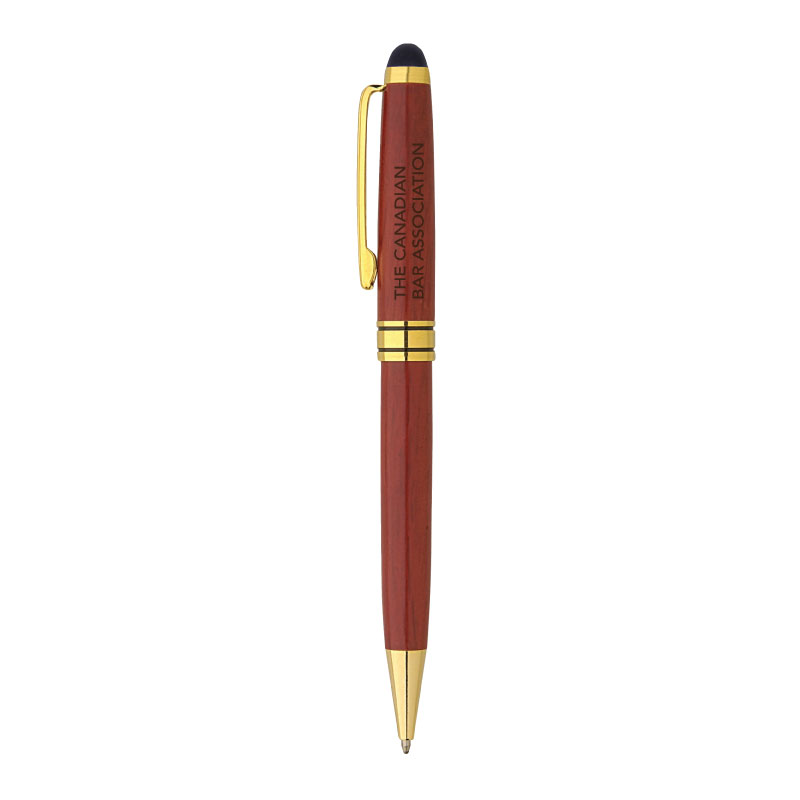 Milano Blanc Stylus Rosewood Ballpoint Pen
